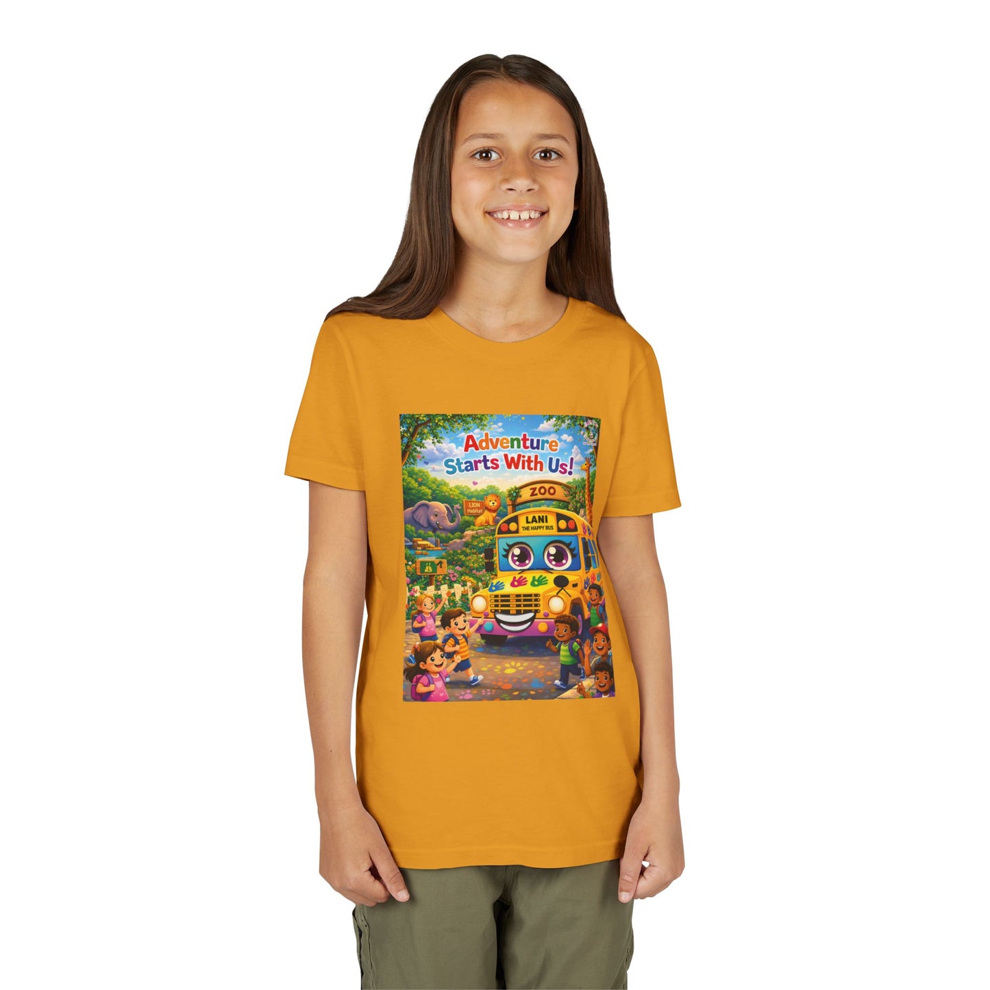 Lani™ Youth Short Sleeve Tee – "Adventure Starts With Us!" Graphic