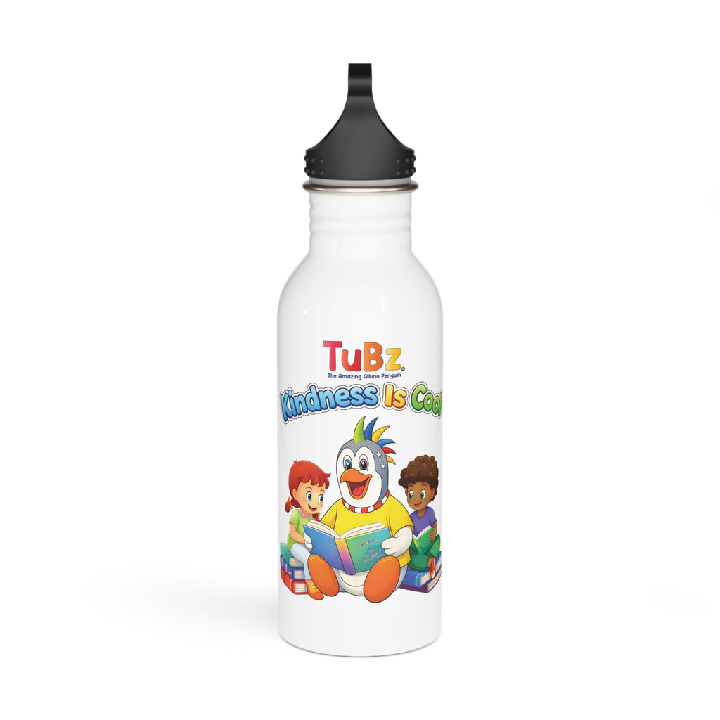 TuBz™ "Kindness Is Cool" Kids Water Bottle - School Hydration Bottle | Smile Universe TuBz4Kidz