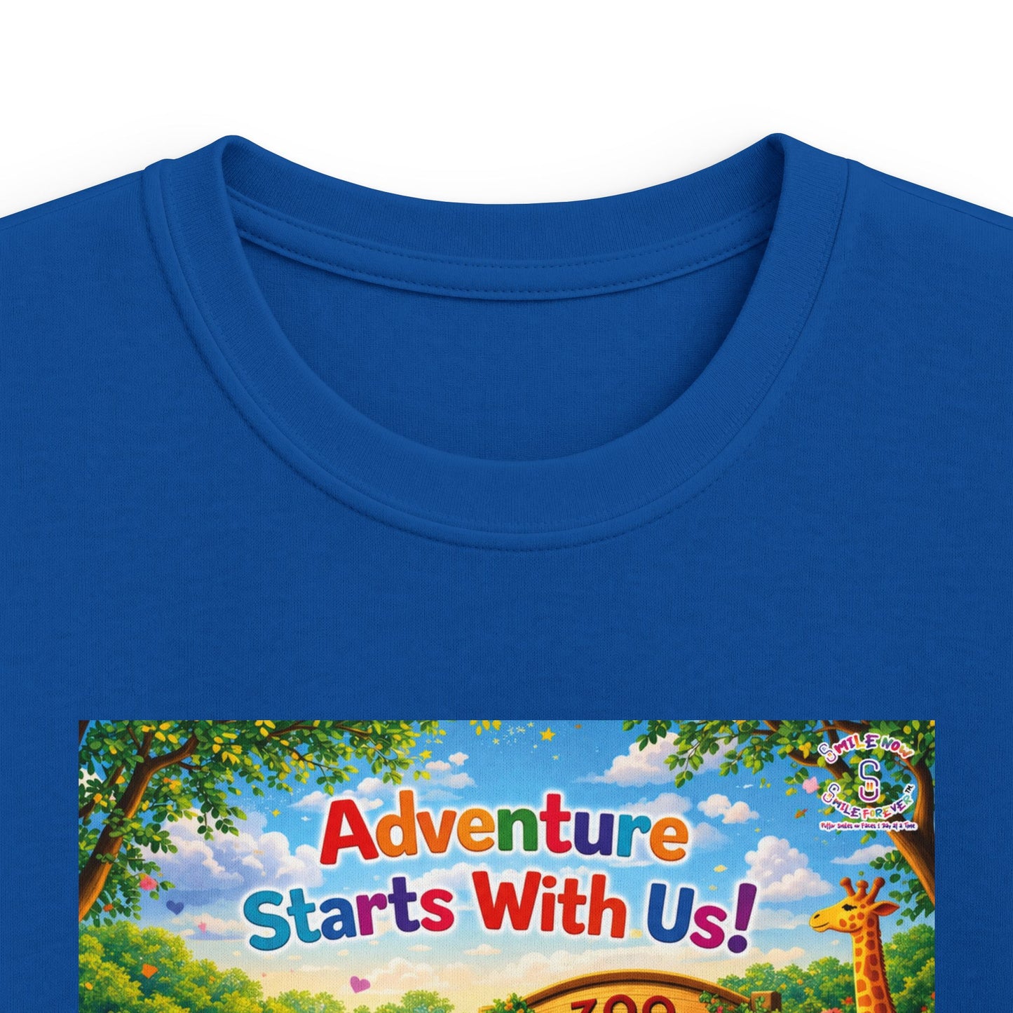 Lani™ Kids Softstyle Tee – "Adventure Starts With Us!" Graphic