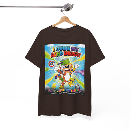 Potz™ Unisex Heavy Cotton™ Tee – "I Guide My ADHD Energy!" Graphic Tee | Smile Universe Collection