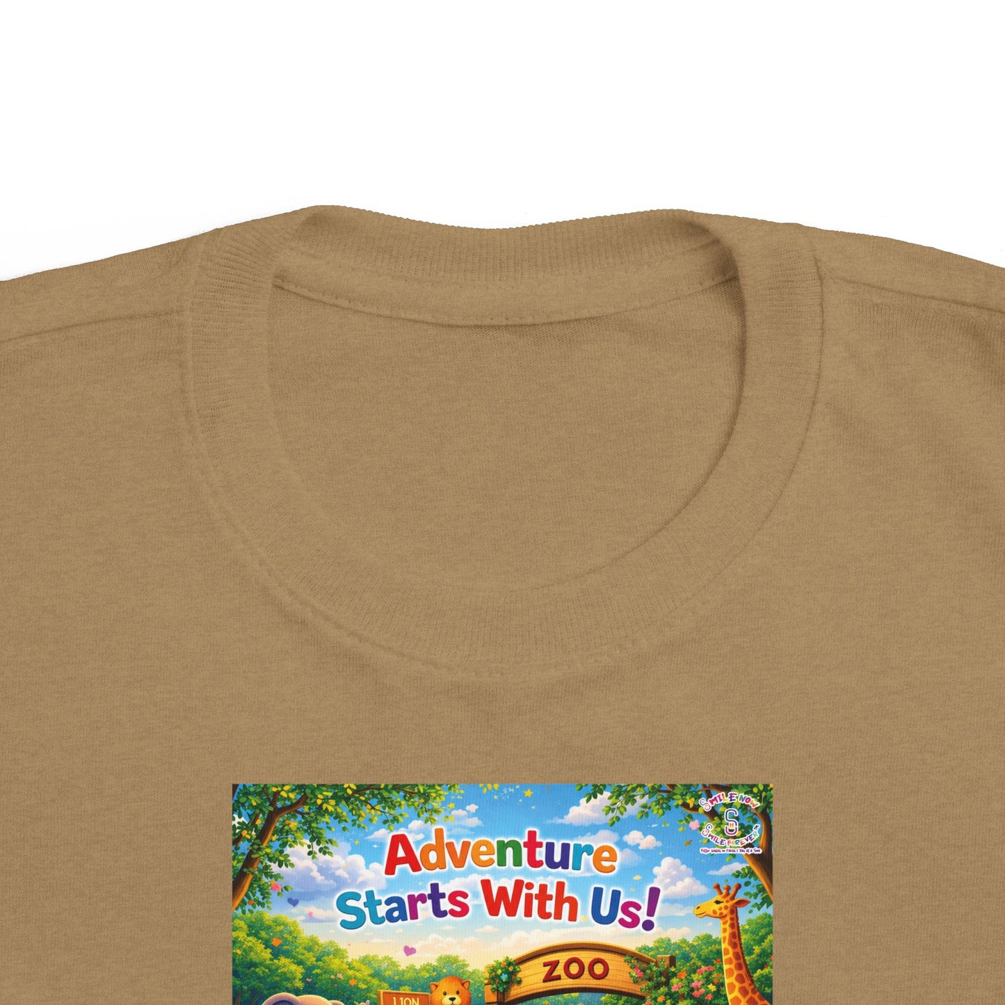 Lani™ Toddler's Fine Jersey Tee – "Adventure Starts With Us!" Graphic