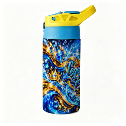 Legendary Run Water Bottle - Blue & Gold Edition