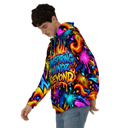 Men’s Graphic Hoodie – Inspiring Mindz Beyond Colorful Street Art Pullover