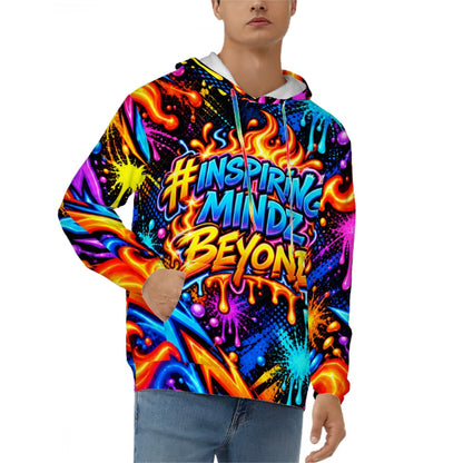 Men’s Graphic Hoodie – Inspiring Mindz Beyond Colorful Street Art Pullover